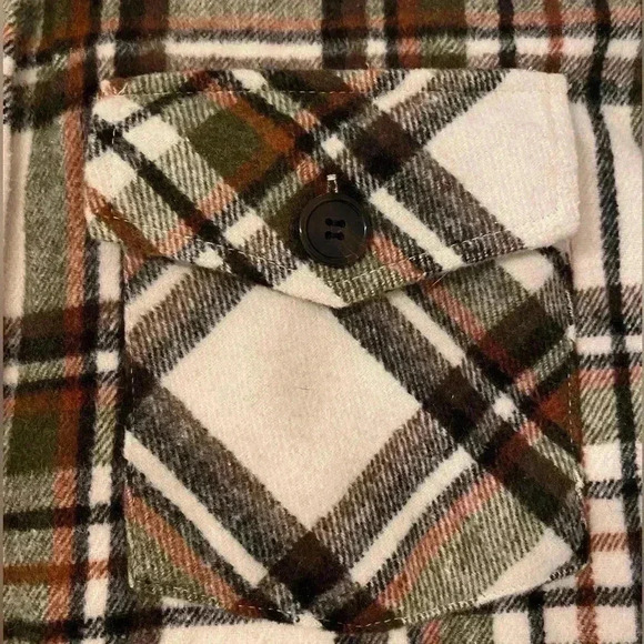 Blu Pepper Plaid Flannel Shacket Shirt/Jacket Women’s Small - Picture 9 of 11